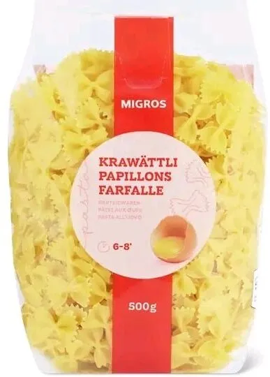 Migros - Pâtes papillons