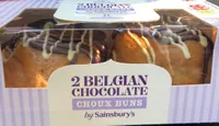 2 Belgian Chocolate Choux Buns
