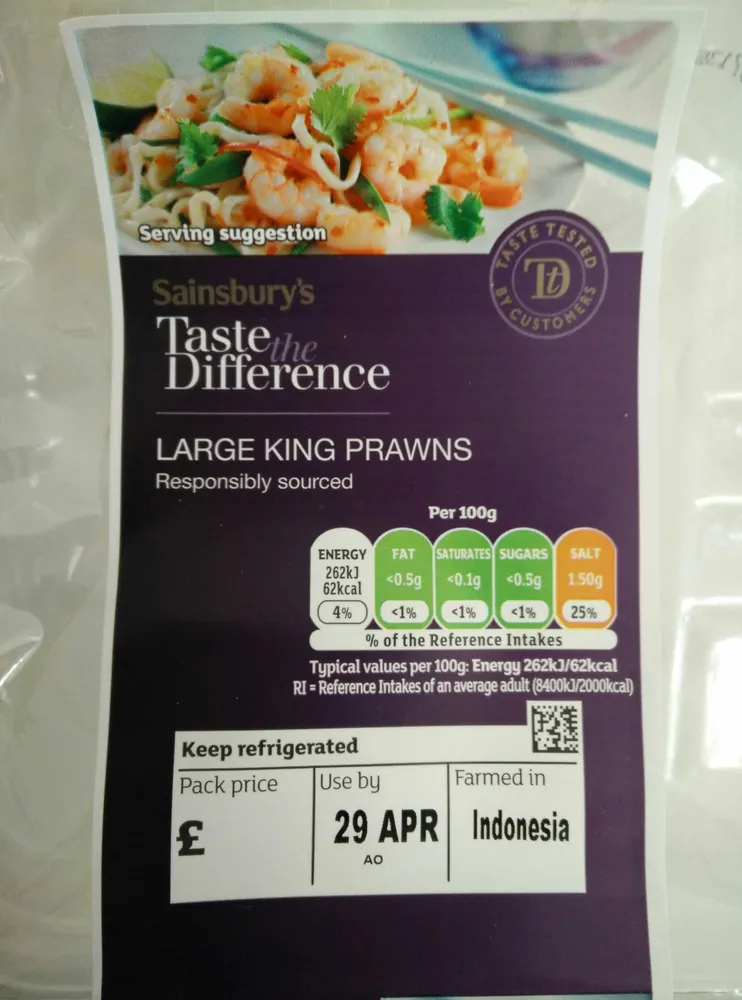 Large Raw King Prawns