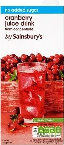 Cranberry juice drink