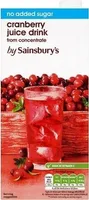Cranberry juice drink