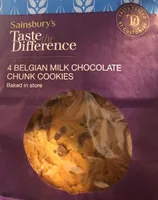 Belgian chocolate chunk cookies