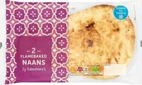 2 Flamebaked Plain Naans