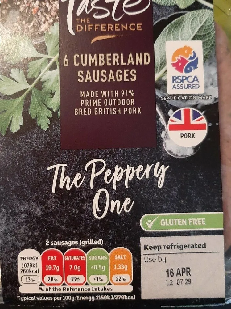 Cumberland sausage