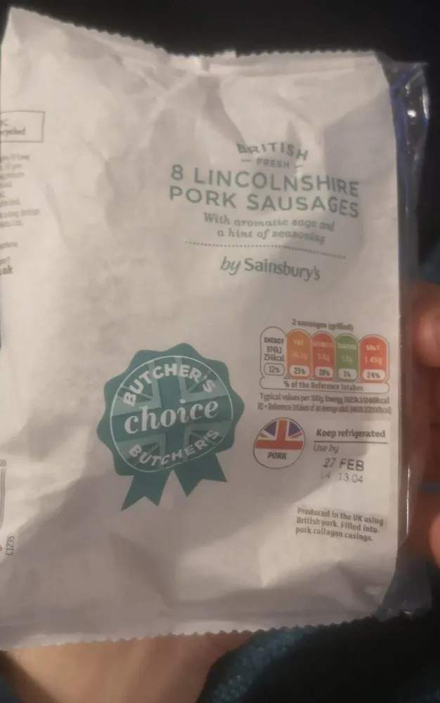 Lincolnshire Pork Sausages