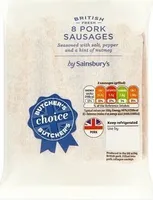 Butcher's Choice British Fresh 8 Pork Sausages
