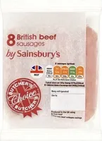 Butcher's Choice 8 British Beef Sausages