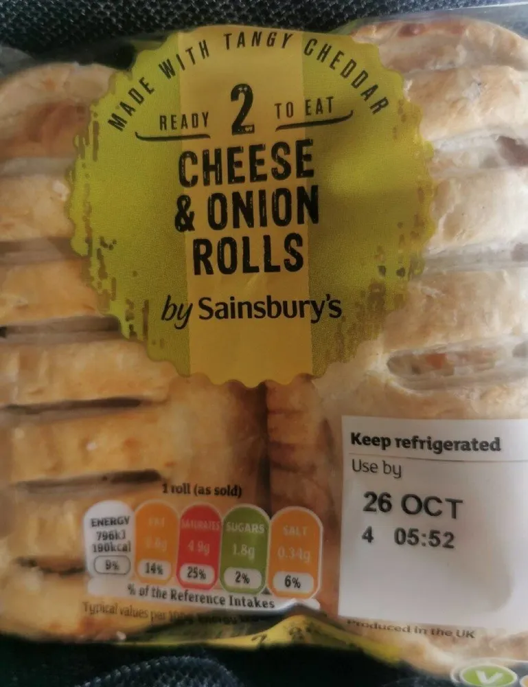 Cheese & onion rolls