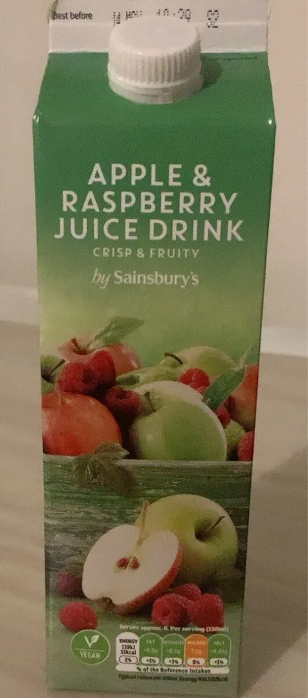 Apple and Raspberry juice drink