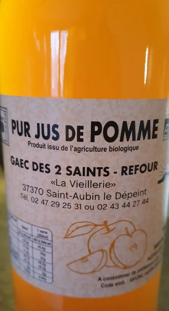 Pur jus de pomme