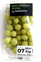 White seedless grapes