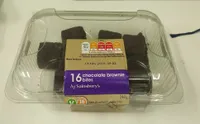 16 chocolate brownie bites