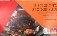2 Sticky Toffre Sponge Puddings