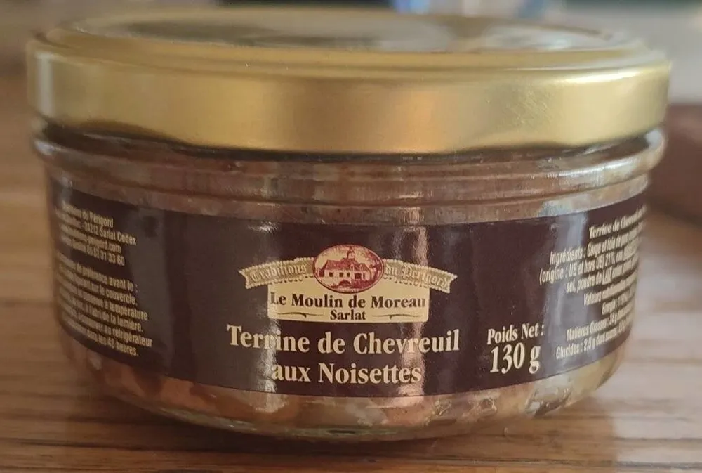 Terrine de Chevreuil aux Noisettes