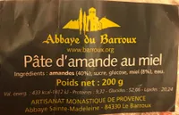 Pate d'amande au miel