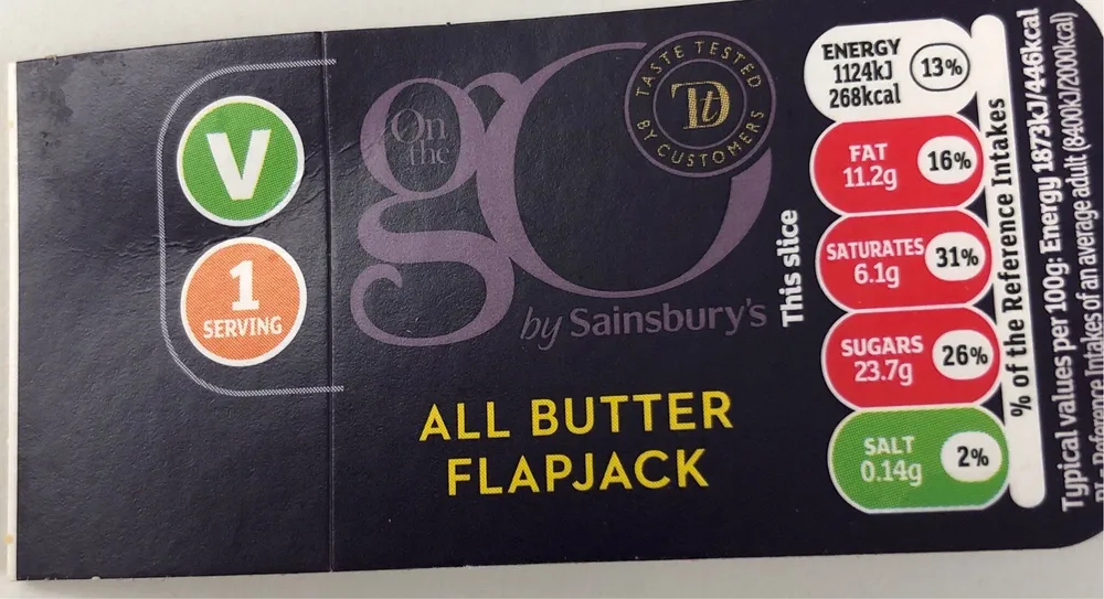 All butter flapjack