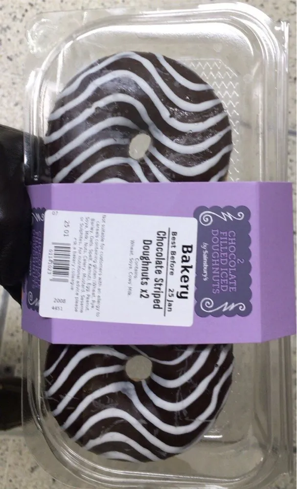 Chocolate Filled Iced Doughnuts