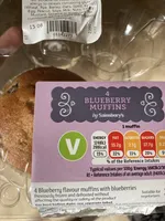 4 Blueberry Muffins