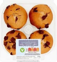 4 Chocolate Chunk Muffins
