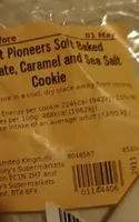 Plant Pioneers Soft Baked Chocolate Caramel  Sea Salt Cookie