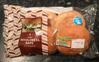 4 Giant Wholemeal Baps