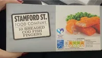 10 breaded cod fish fingers