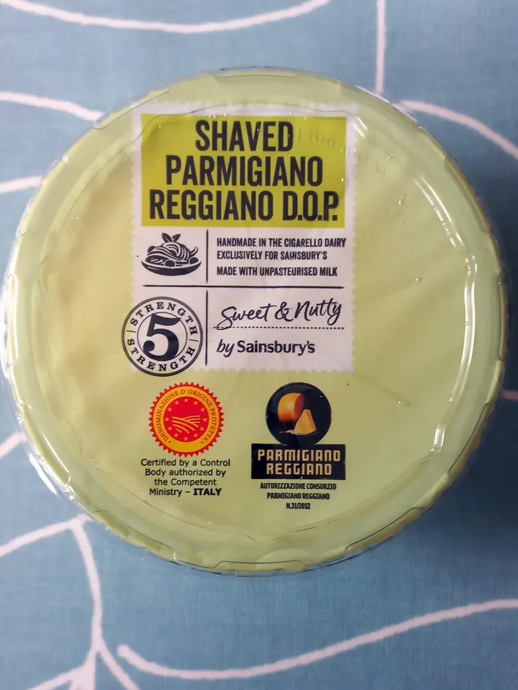 Shaved Parmigiano Reggiano D.O.P.