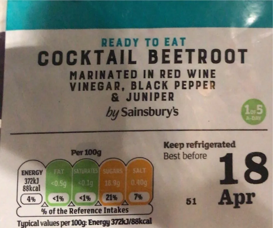 Cocktail beetroot