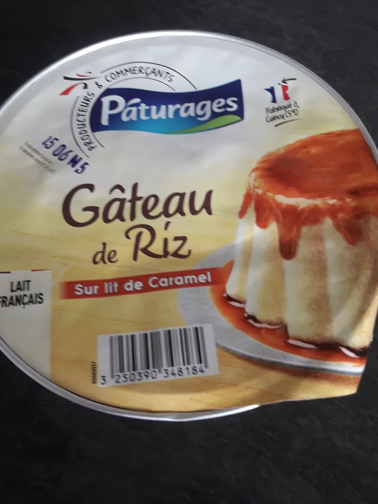 Gâteau de Riz sur lit de Caramel