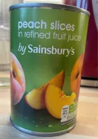 Peach slices in refined fruit juices