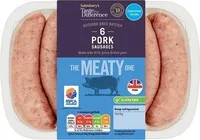 Taste the Difference 6 Outdoor Bred British Pork Sausages