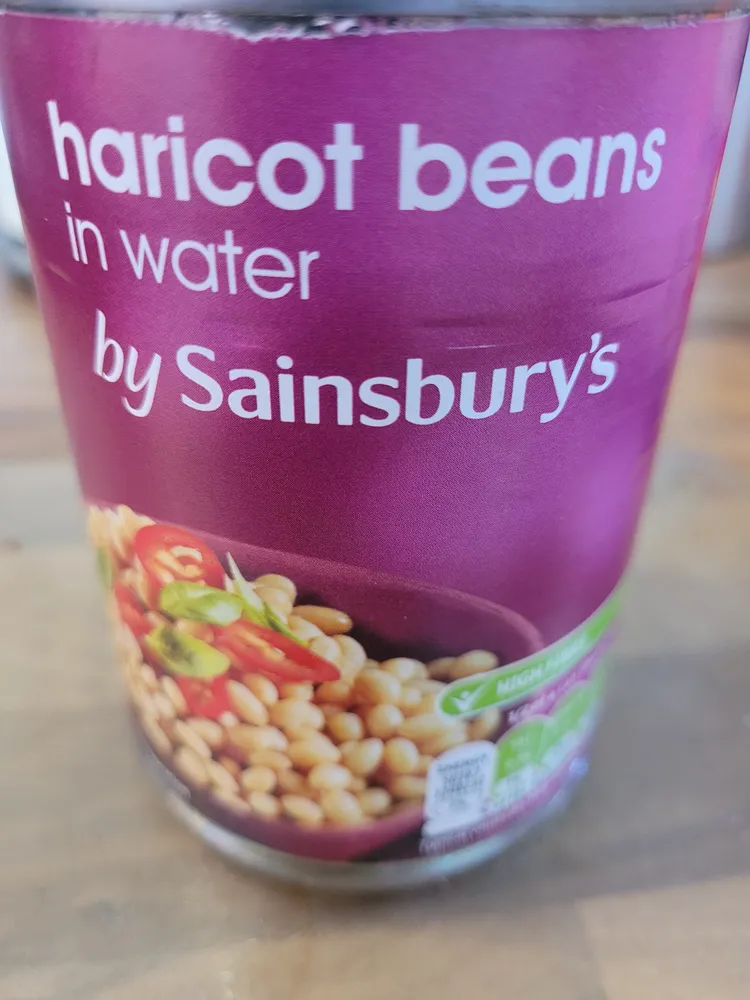 sainsburys haricot beans in water