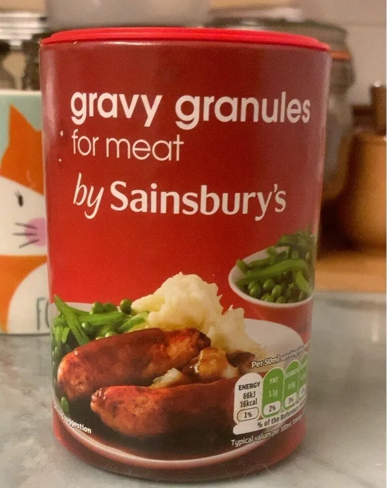 Gravy granules for meat