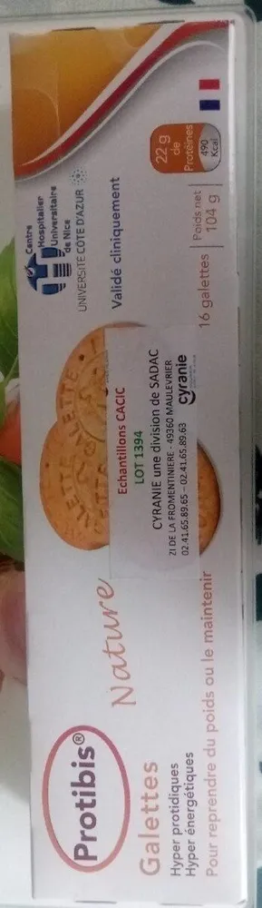 Galettes hyper protidiques