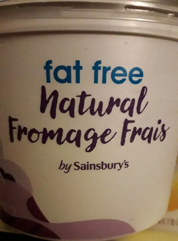 Fat free natural fromage frais