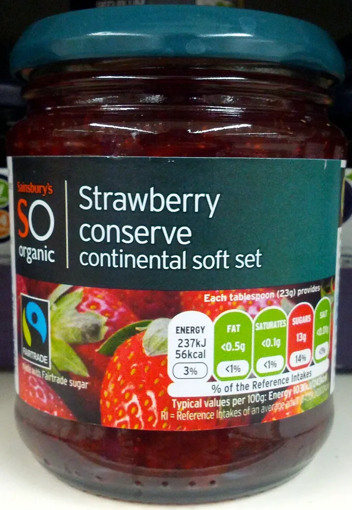 Strawberry Conserve continental soft set
