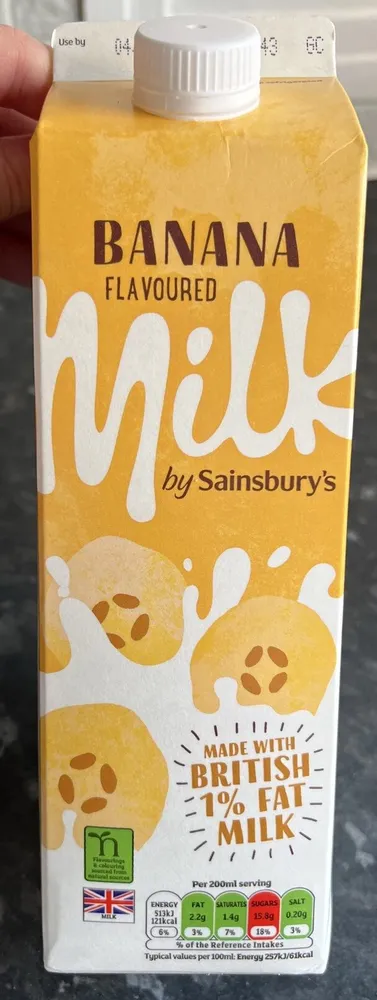 Banana flavoured milk