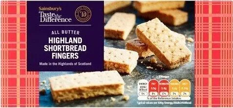 Taste the Difference All Butter Highland Shortbread Fingers