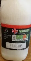 So organic skimmed British Milk