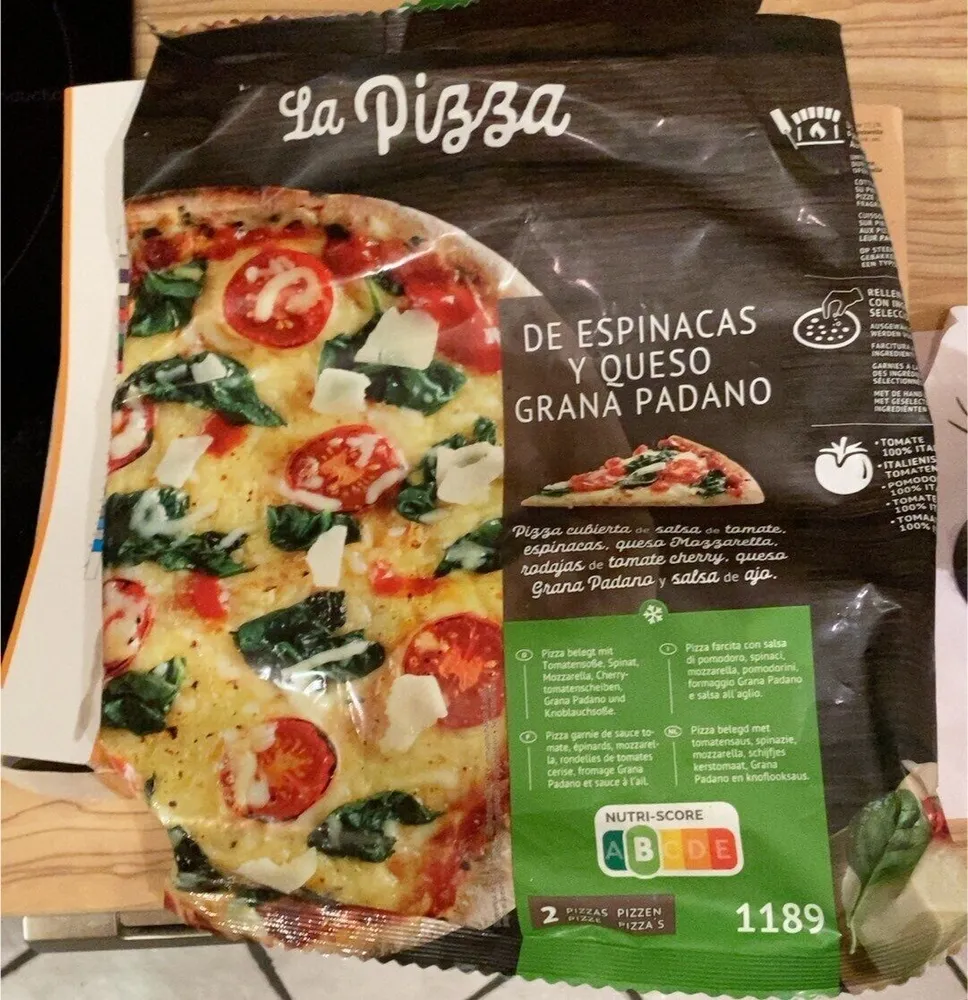 De Espinacas Y Quesco Grana Padano