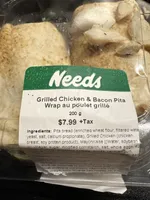 Grilled Chicken & Bacon Pita Wrap