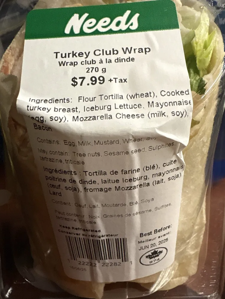Turkey Club Wrap