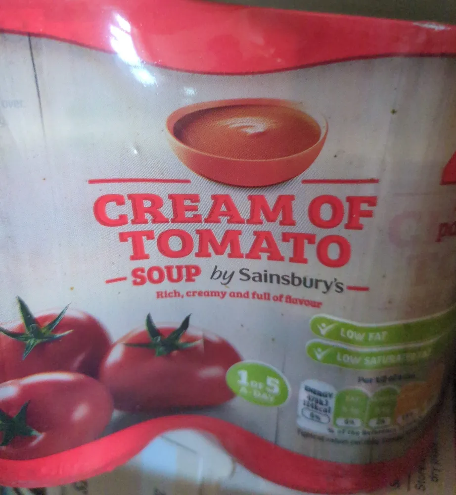 cream of tomato soup