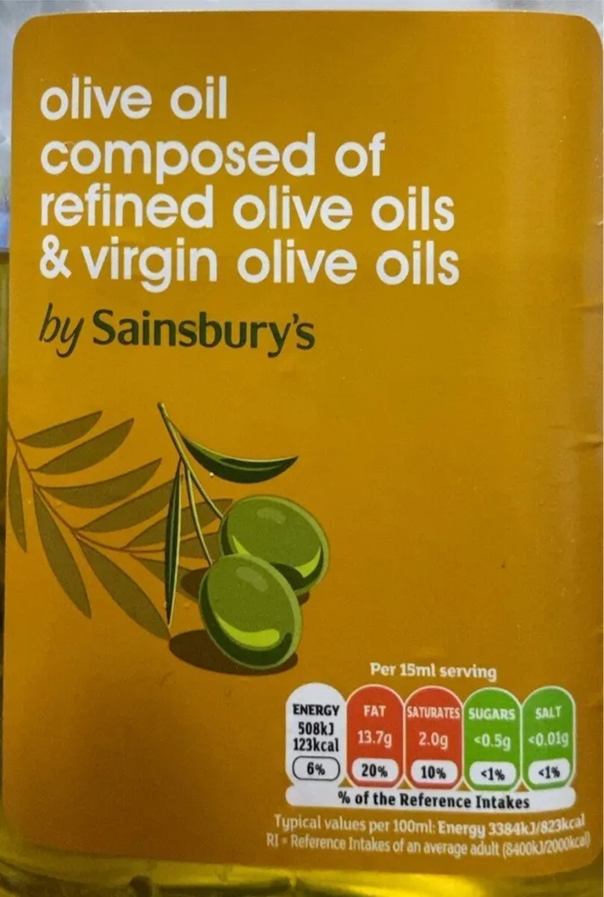 Olive oil composed of refined oliveoils & virgin olive oilsp
