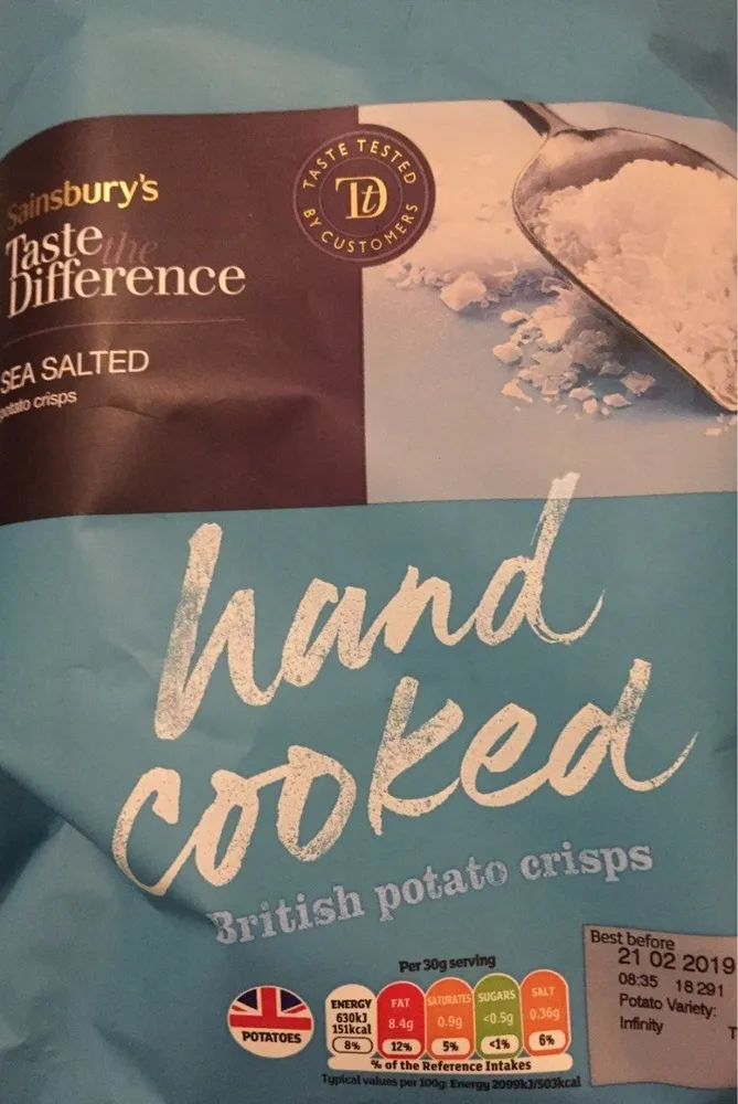 British potato crisps