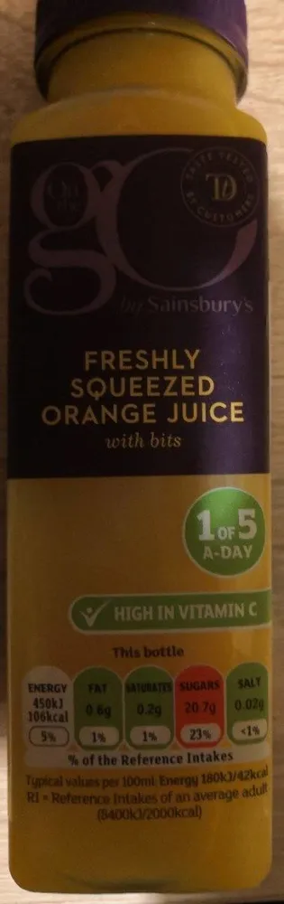 Freshly squeezed orange juice