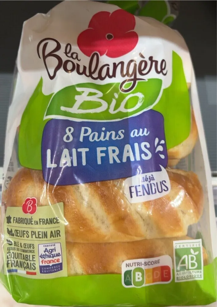 8 pains au lait frais bio