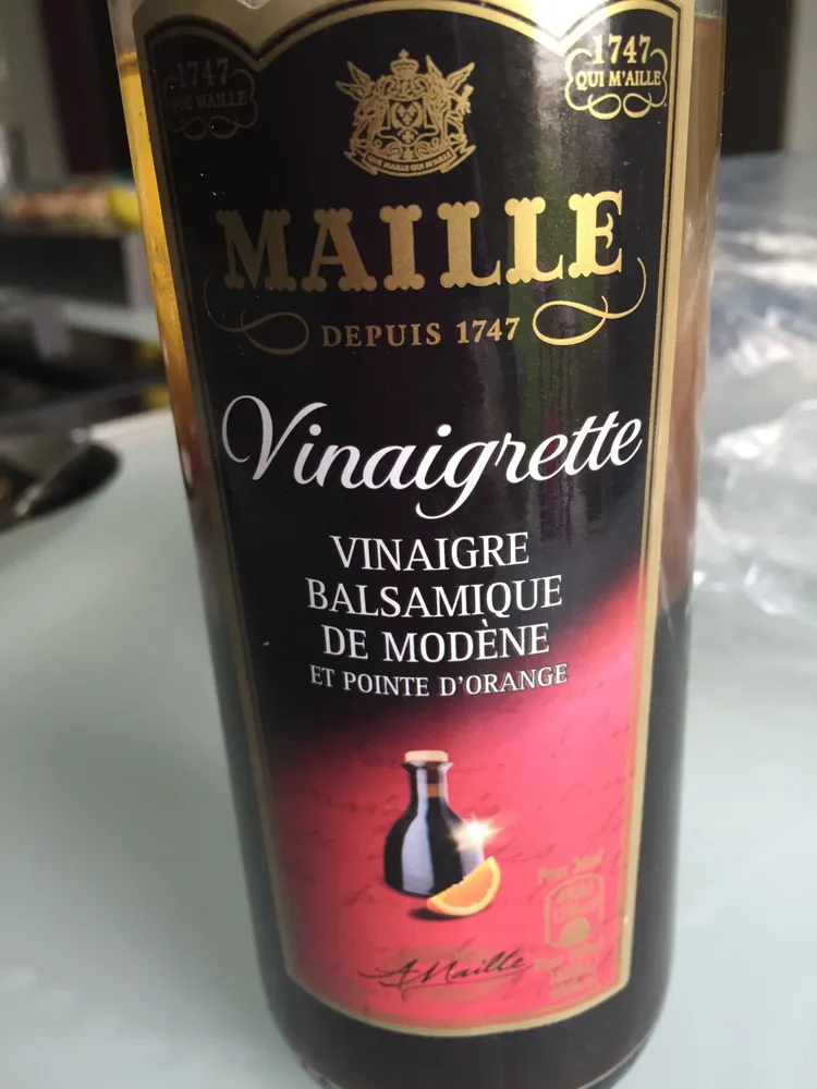 Vinaigrette balsamique de Modène et pointe d'orange