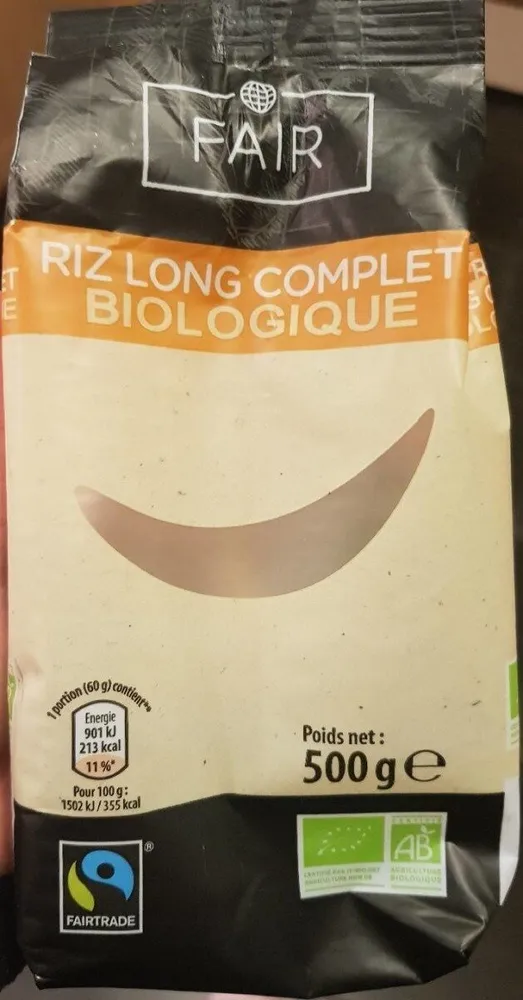 Riz long complet bio