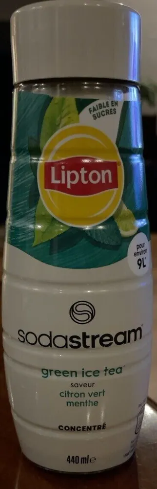 Green ice tea saveur citron vert menthe